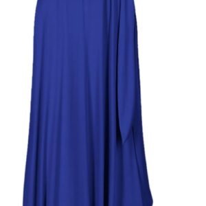 Women's 3/4 Sleeve Deep V-Neck Maxi Faux Wrap Solid Plus Siz...