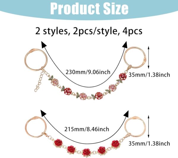 Bling Shoe Charms Shoe Chain Metal Shoelaces Accessories Dec...