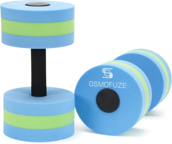 Aquatic Exercise Dumbbells - Set of 2 for Water Aerobics Fit...