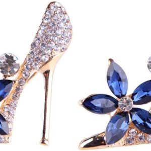2Pcs Crystal Shoes Brooch Pins Jewelry Gift for Women Lady G...