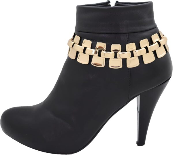 Women Fashion Jewelry Boot Bracelet Mesh Metal Chain Links H...