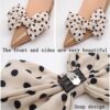 Tsangbaby Satin Bow Shoe Clips - Dots Solid Color Removable ...