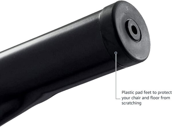 Amazon Basics Metal Dining Chairs, Matte Black, 1 Count (Pac...