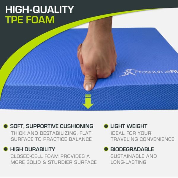 ProsourceFit Exercise Balance Pad – Non-Slip Cushioned Foam ...