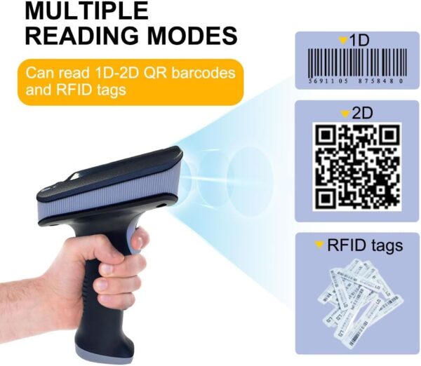 YANZEO SR290 UHF RFID Reader Handheld Terminal Barcode Scann...