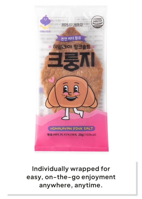 K FOOD KOREAN FOOD Flat Croissant Himalayan Pink Salt, Crisp...