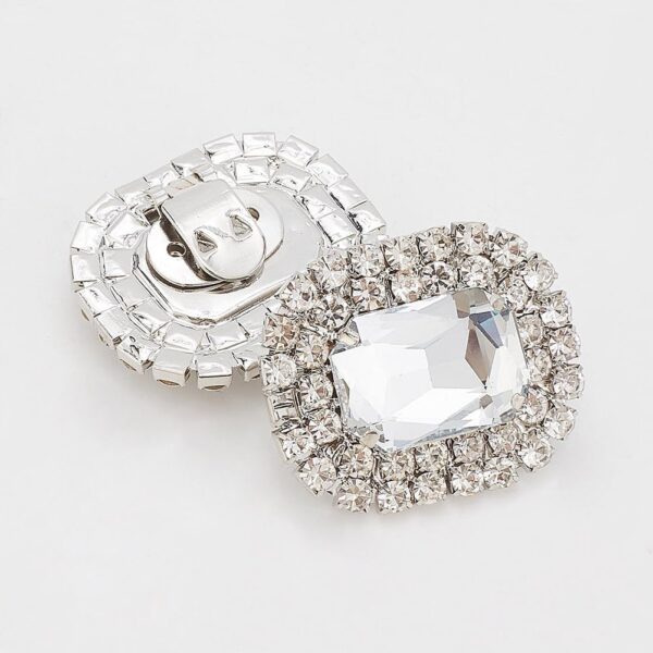 Elegant Alloy Rhinestone Shoe Decorations - Crystal Shoe Buc...