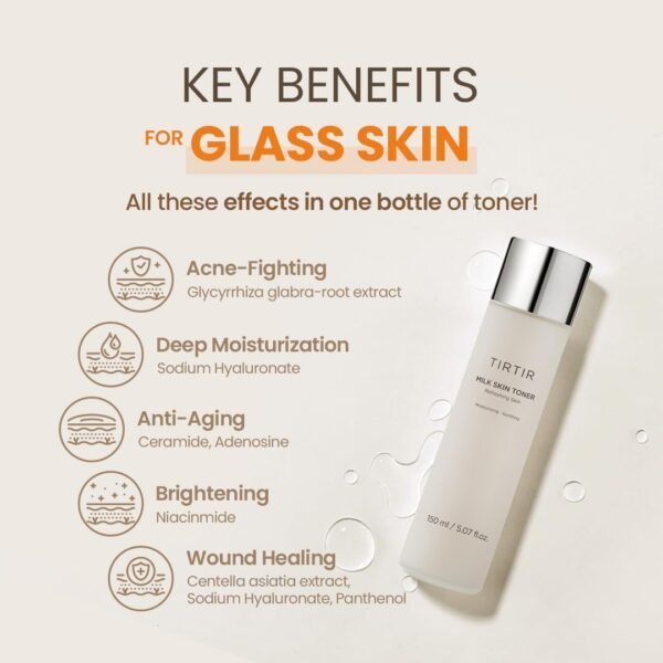 TIRTIR Milk Skin Rice Toner - Deep Moisturizing, Hydrating a...