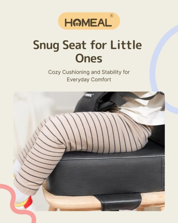 HOMEAL Booster Seat for Kitchen Chair, Breathable Toddler Bo...