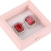 Rectangle Crystal Rhinestone Gems, 16 Assorted Colors, for D...