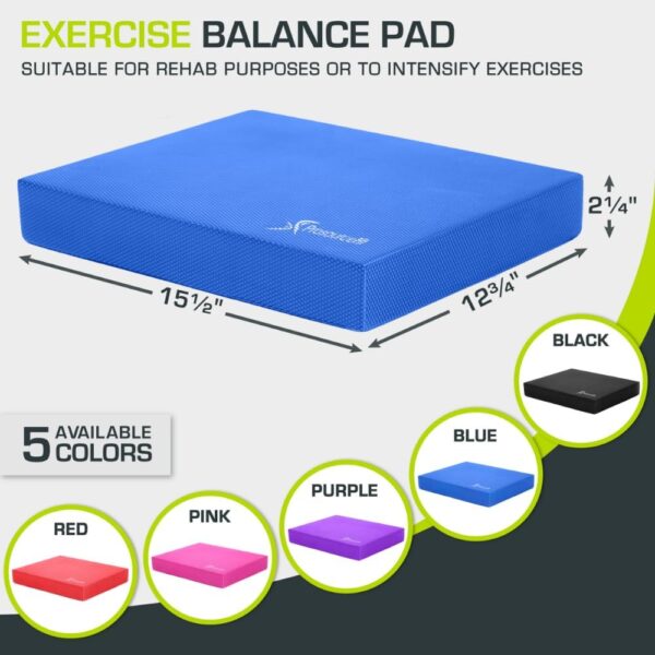 ProsourceFit Exercise Balance Pad – Non-Slip Cushioned Foam ...