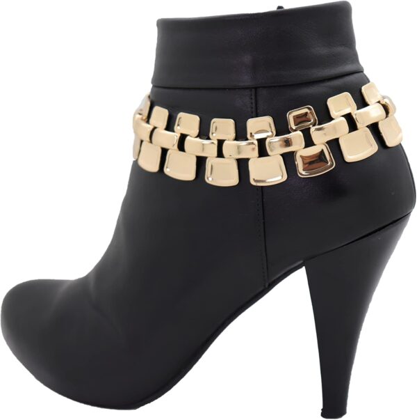 Women Fashion Jewelry Boot Bracelet Mesh Metal Chain Links H...