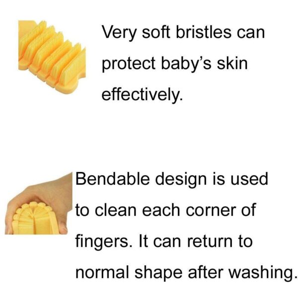 Nail Scrubber Cleaning Brush for Kids Baby Soft Bristle (2PC...