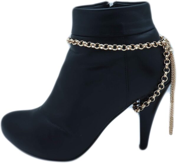 TrendyFashionJewelry TFJ Women Jewelry Boot Bracelet Gold Me...