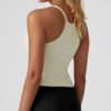 Womens Crop Tank Tops Seamless Yoga Sports Bra Padded Workou...