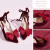 PH PandaHall 2pcs Bow Shoe Clips, Satin Buckle Removable Ele...