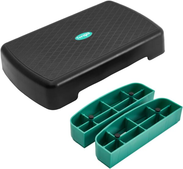 Yes4All 18.9" Aerobic Exercise Step Platform with 2 Risers, ...