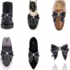 Suoirblss 2 PCS DIY Handmade Very Large No Clip Bow Resin Rh...