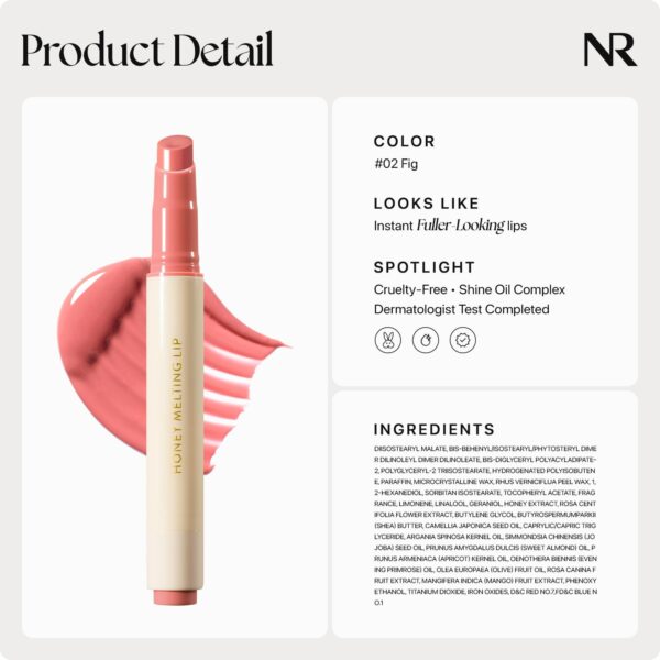 Nature Republic HONEY MELTING LIP (02 FIG) SOFT LIP STICK, H...