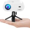 Mini Projector, VISSPL Full HD 1080P Video Projector, Portab...