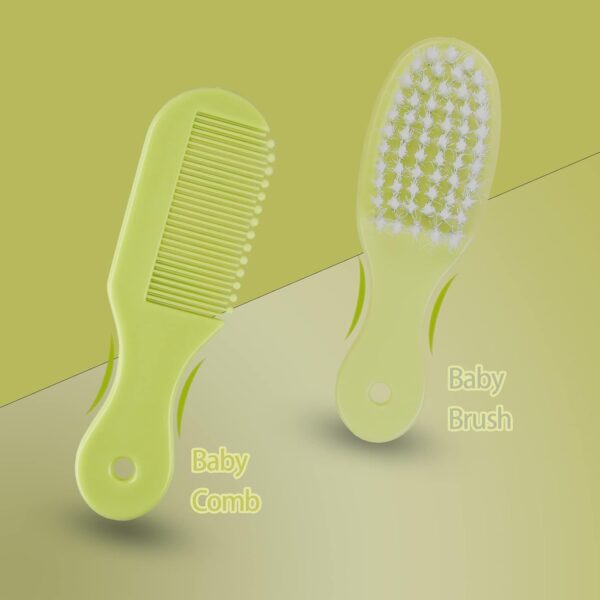 ZELINYE Baby Grooming Kit, 8 in 1 Baby Hair Brush/Nail Clipp...