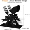 Modern Standing Napkin Holder for table, Black Metal Napkin ...