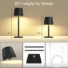 2 Pack Rechargeable Table Lamps,Cordless Lamp with 6000mAh B...
