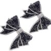 Suoirblss 2 PCS DIY Handmade Very Large No Clip Bow Resin Rh...