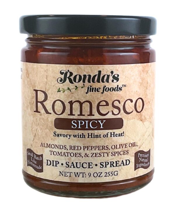Spicy Romesco Dip, Spread, Sauce - Small-Batch with Almonds,...
