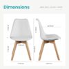 Sweetcrispy Dining Chairs Set of 4, Kitchen Room PU Leather ...