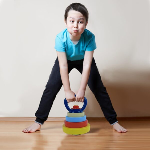 RAINBOW TOYFROG Kids Kettlebell - Fun Exercise Equipment and...