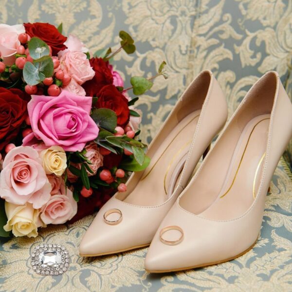 Elegant Alloy Rhinestone Shoe Decorations - Crystal Shoe Buc...