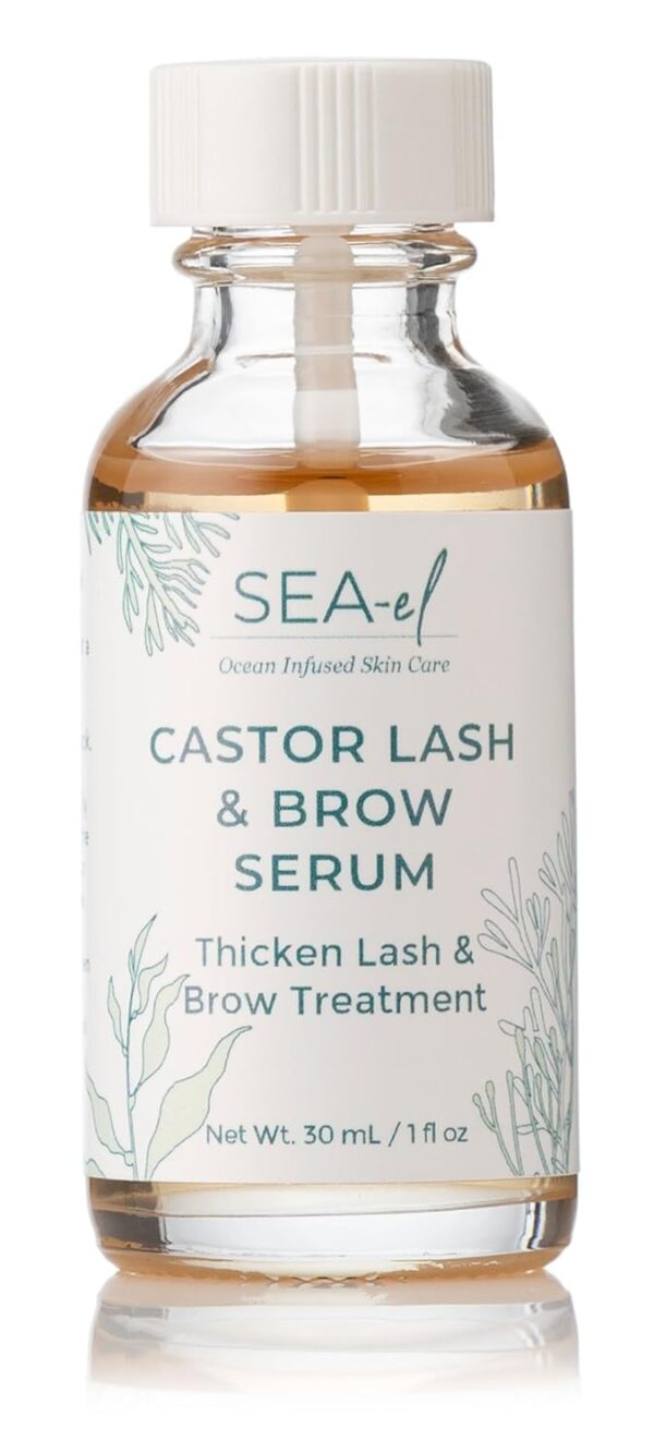 Sea El Castor Lash & Brow Serum Organic Castor Oil Rosemary ...