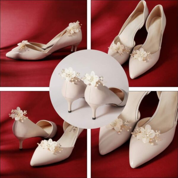 Decorative Shoe Clips Pearl Flower Shoes Decorations Charms ...