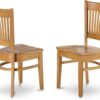 East West Furniture VAC-OAK-W Vancouver Kitchen Dining Chair...