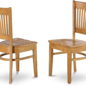 East West Furniture VAC-OAK-W Vancouver Kitchen Dining Chair...
