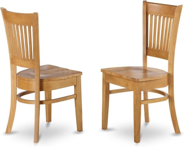 East West Furniture VAC-OAK-W Vancouver Kitchen Dining Chair...