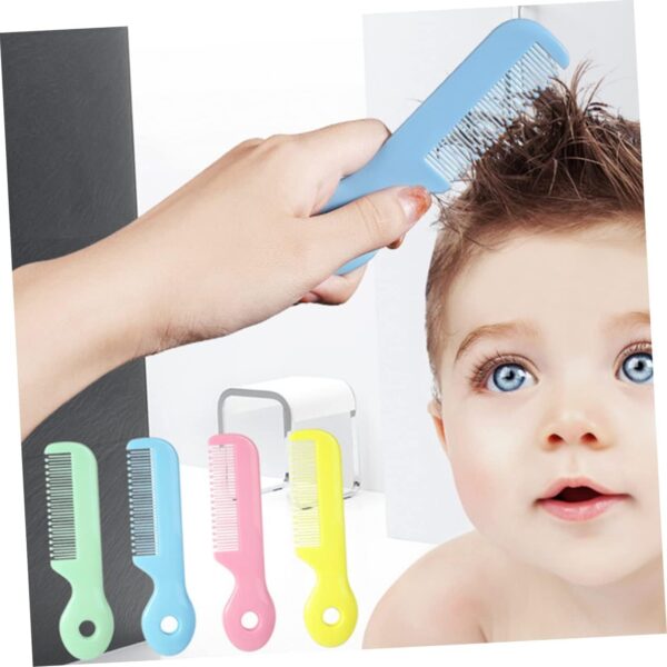 4Pcs Newborn Hair Comb Baby Comb Round Teeth Combs Wide Toot...