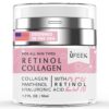 Retinol Face Moisturizer with Collagen & Hyaluronic Acid - I...