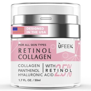 Retinol Face Moisturizer with Collagen & Hyaluronic Acid - I...