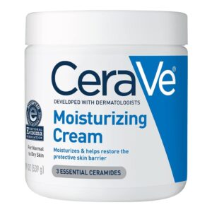 CeraVe Moisturizing Cream, Body and Face Moisturizer for Dry...