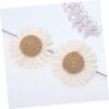 Uonlytech DIY Flower Jewelry Shoe Clips Flower Embroidered P...