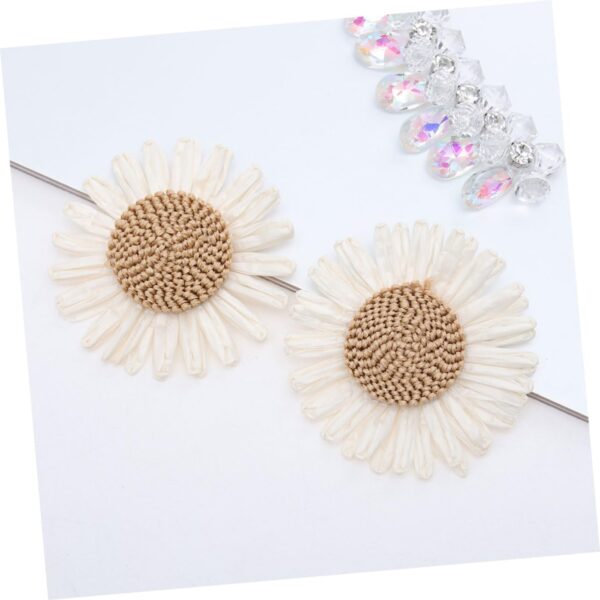 Uonlytech DIY Flower Jewelry Shoe Clips Flower Embroidered P...
