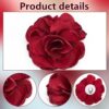 1 Pair Red Flowers Shoe Clips Wedding Shoe Buckles Bridal Re...