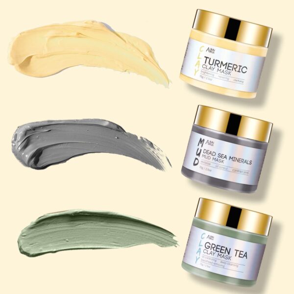 ANAI RUI Turmeric Clay Mask - Green Tea Clay Mask - Dead Sea...