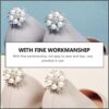 Rhinestone Shoe Clips Decorative Pearl Shoe Charms DIY Remov...