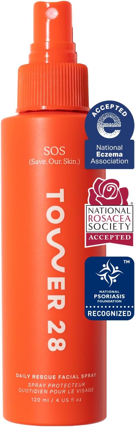 Tower 28 SOS Daily Rescue Facial Spray for Sensitive Skin, H...
