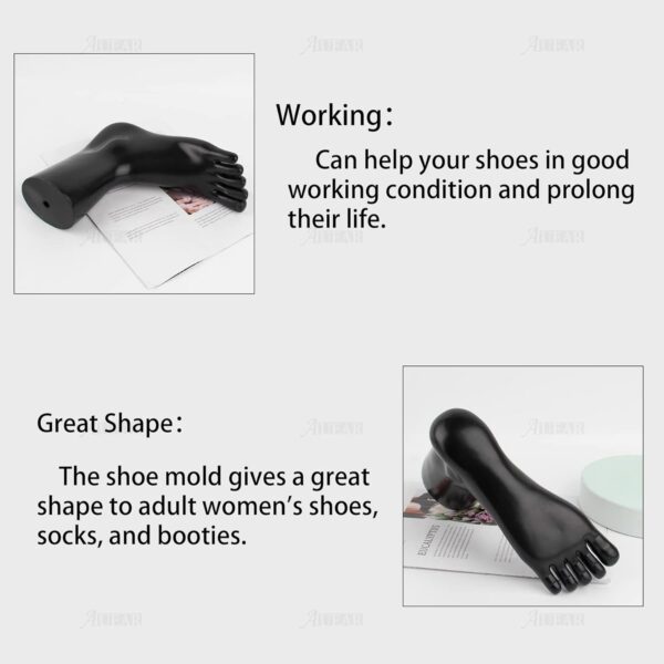 AUEAR, Black Mannequin Foot Sock Display Ankle Bracelet Mold...