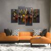 iHAPPYWALL Kitchen Pictures Wall Decor 4 Pieces Couful Spice...