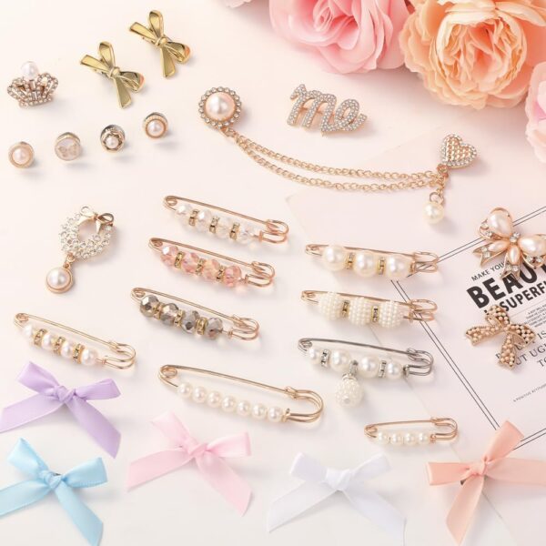 JOICEE 54 Pcs Shoe Charms Kit for Sneakers, Gold Brooches Pi...